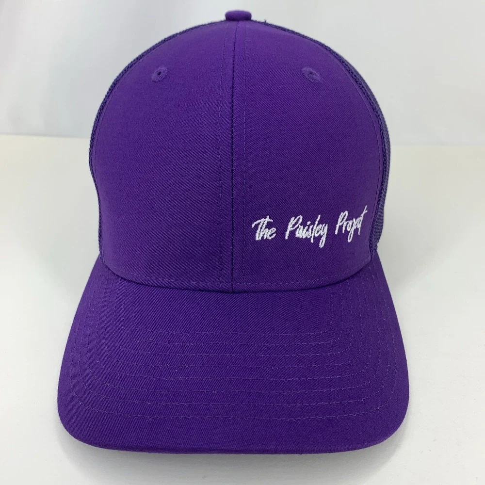 The Paisley Project Hat Purple Mesh Adjustable Snapback Richardson Trucker Cap